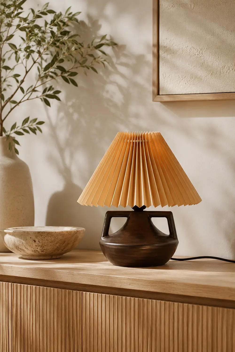 Navia Pleated Table Lamp - Lumpaz