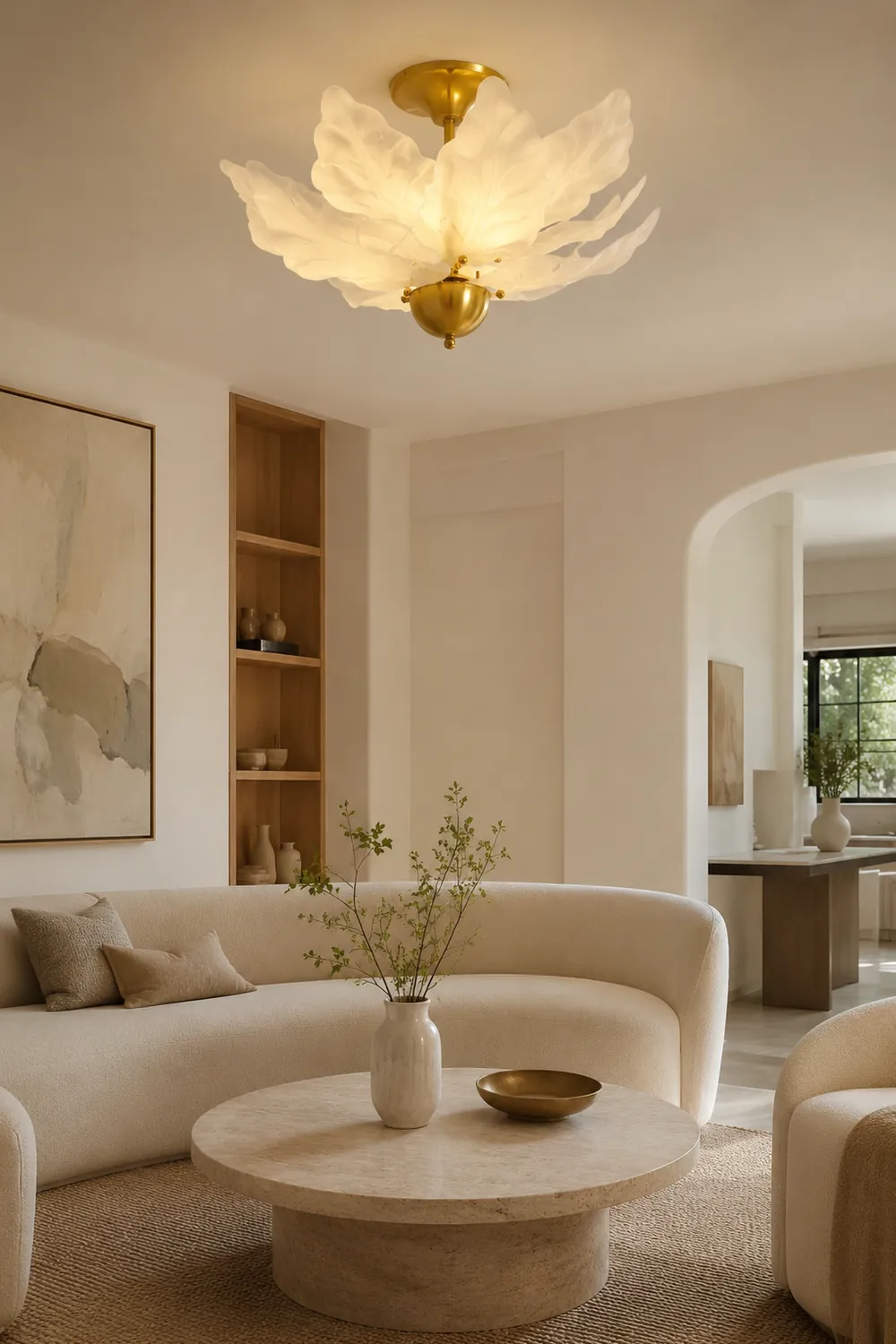 Leaf Glass Ceiling Lamp - Lumpaz
