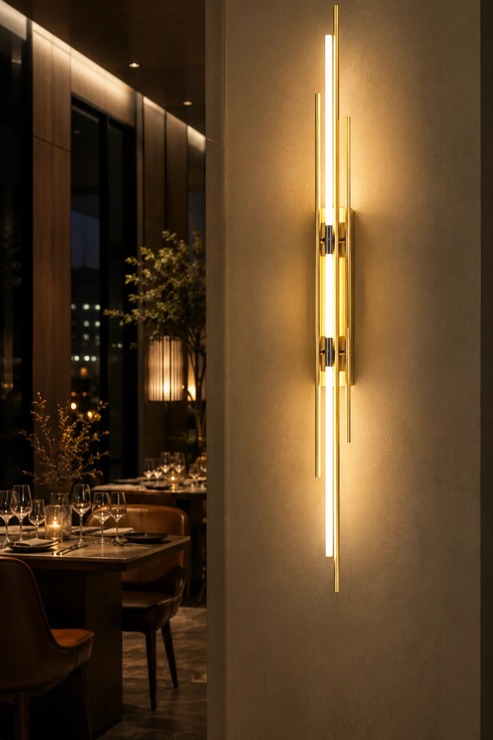 Brass Line Wall Lamp - Lumpaz