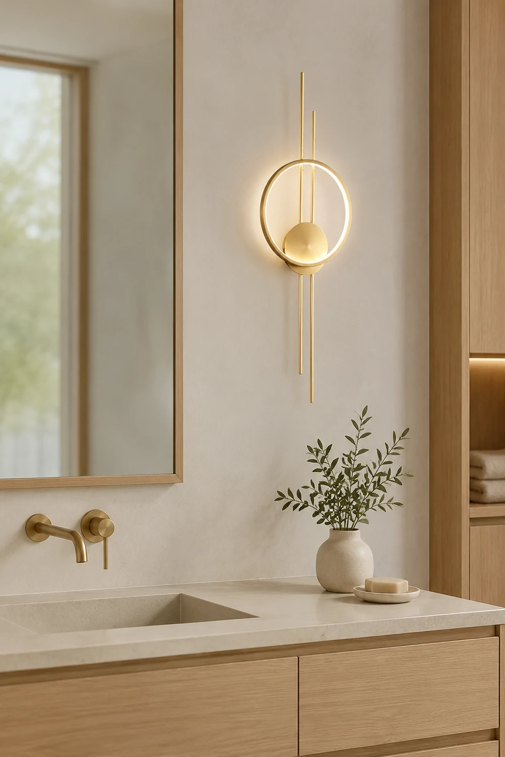 Circle And Line Wall Lamp - Lumpaz