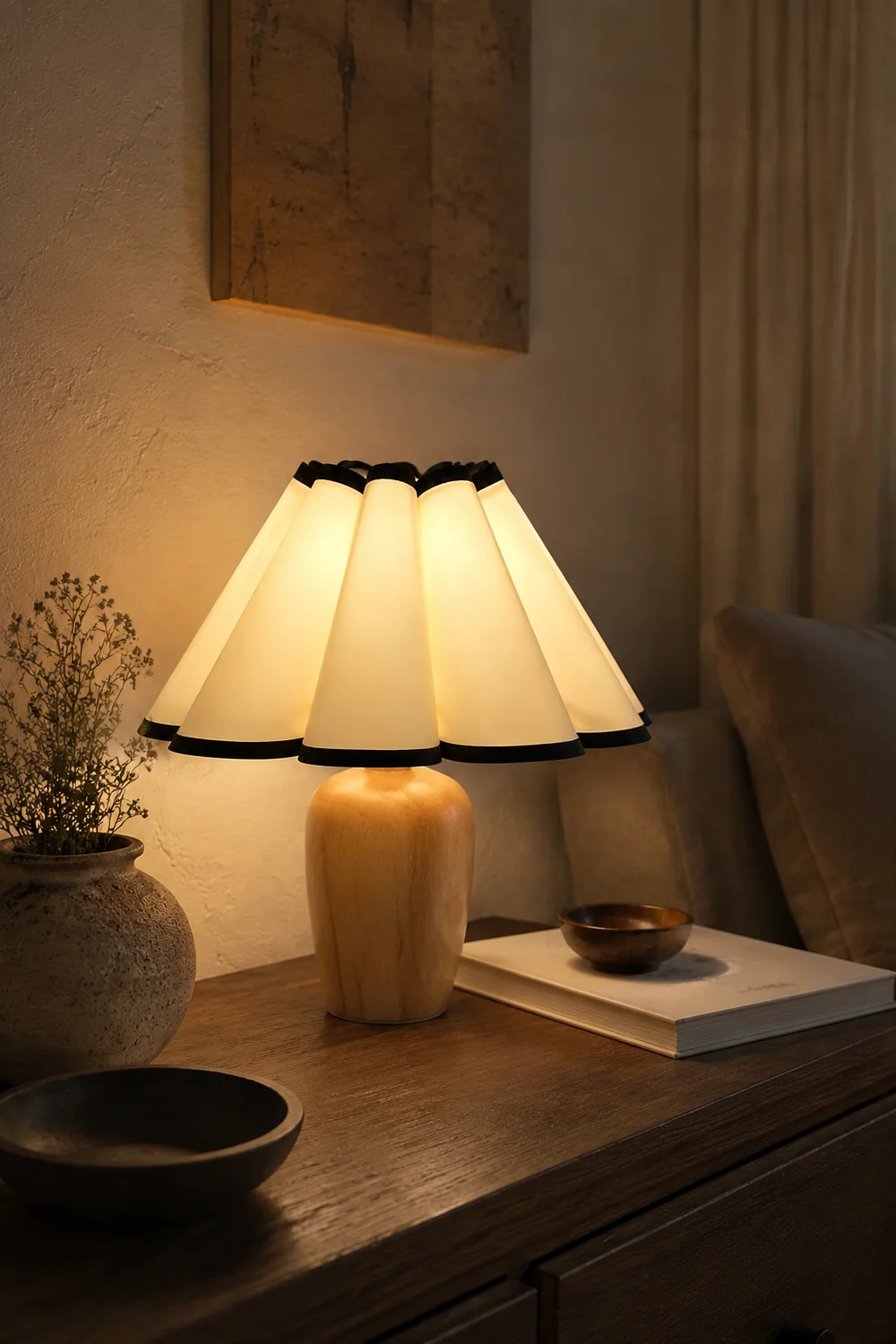 Vintage Fluted Table Lamp - Lumpaz