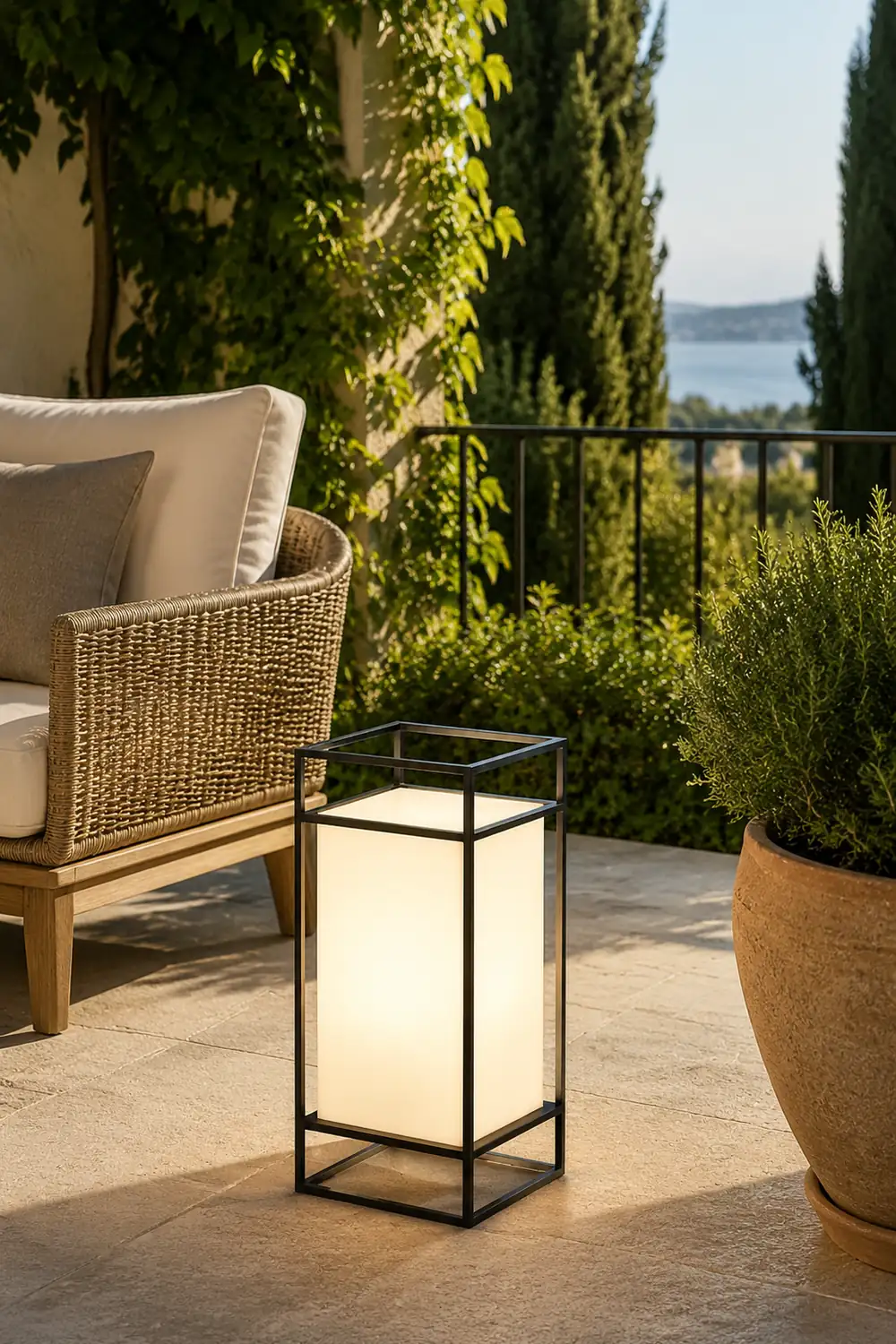 Cleo Lantern Outdoor Table Lamp - Lumpaz