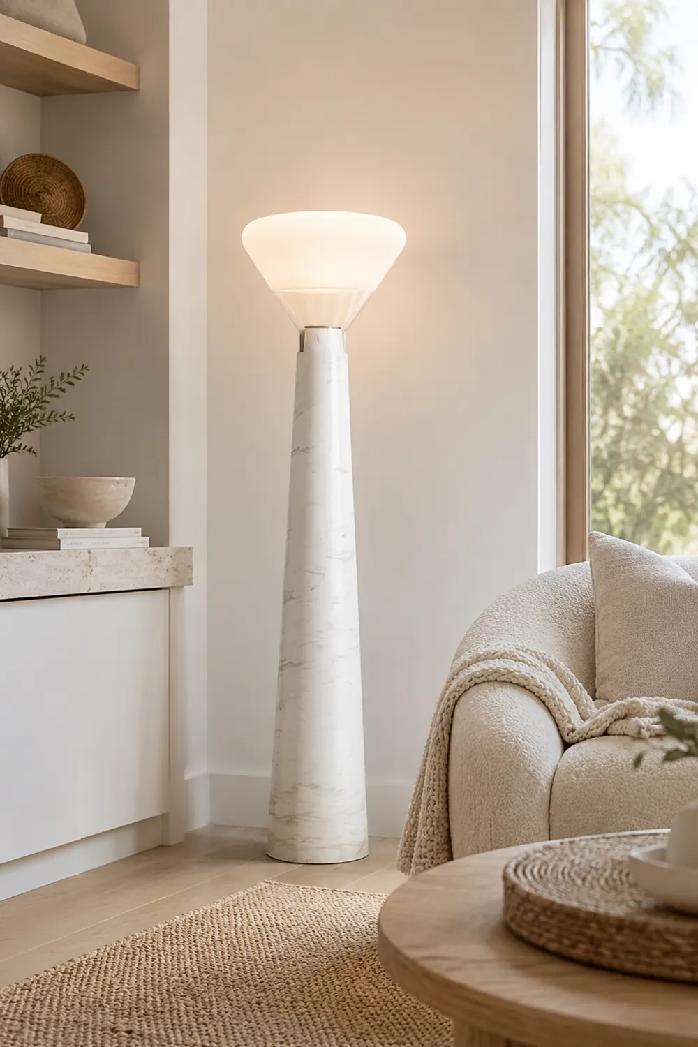 Bella Glass Floor Lamp - Lumpaz