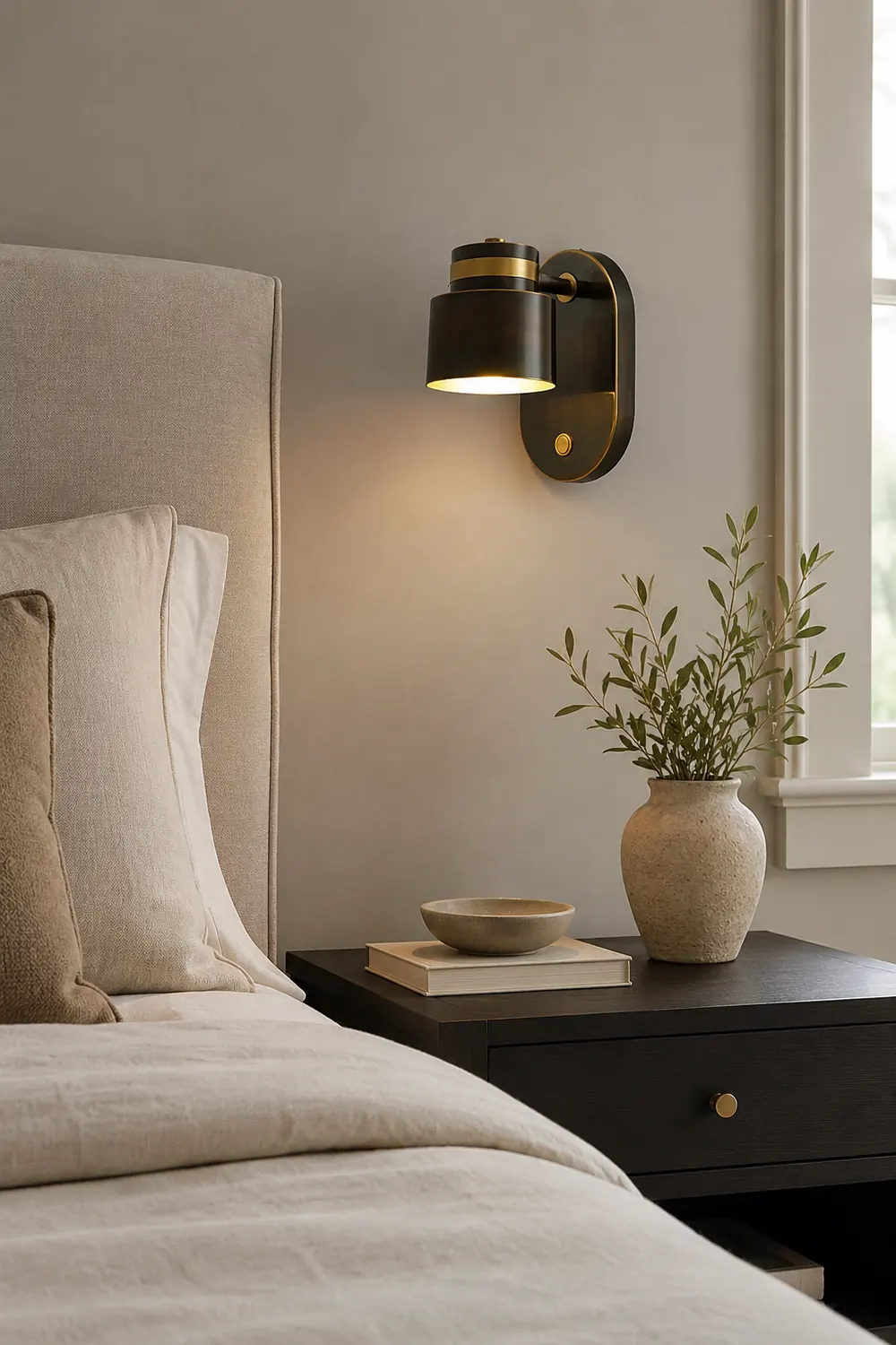 Brass Cylinder Wall Lamp - Lumpaz