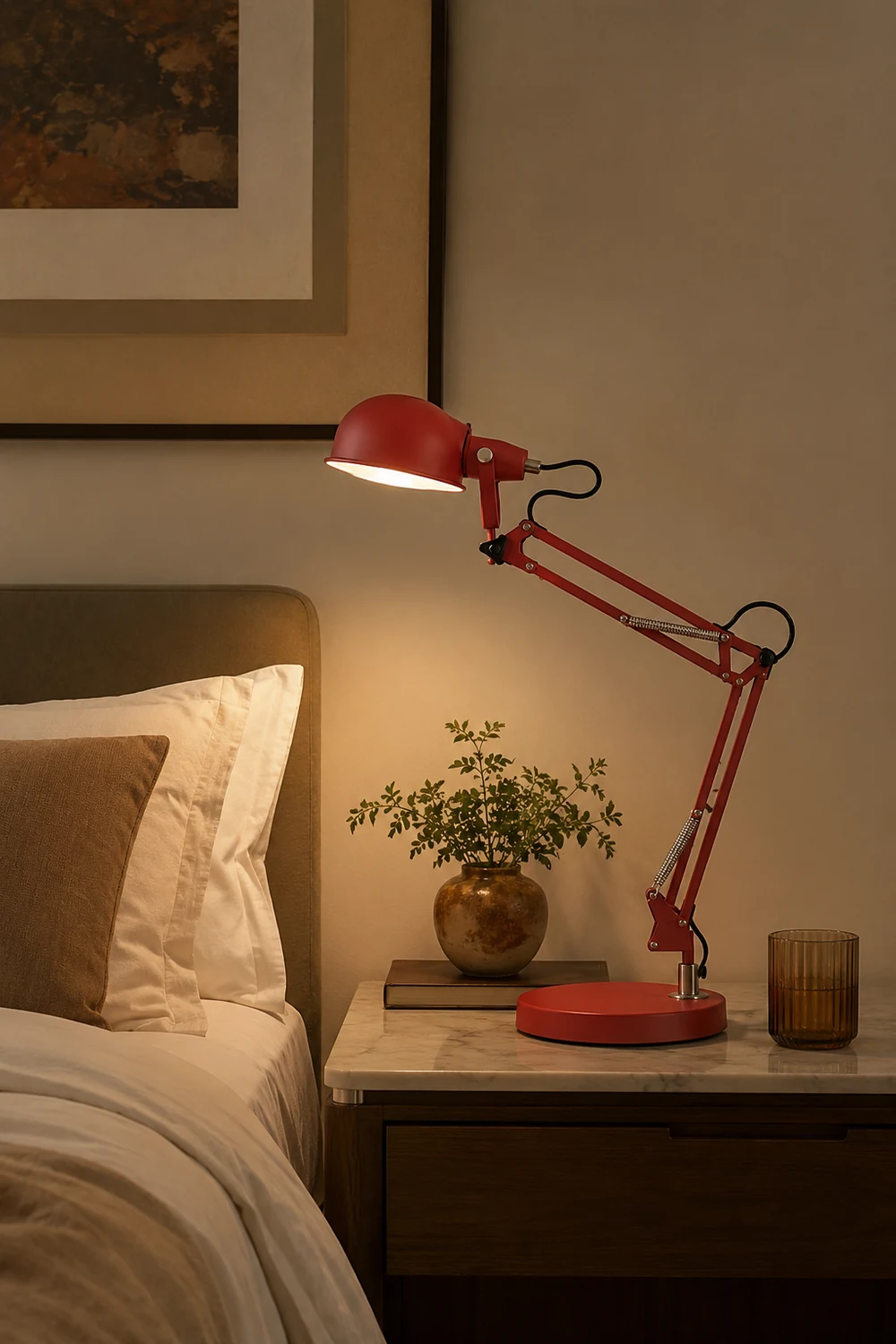 Kaiser Red Table Lamp - Lumpaz