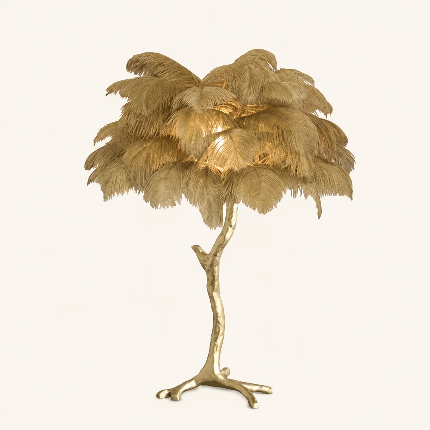 Ostrich Feather Table Lamp - Lumpaz