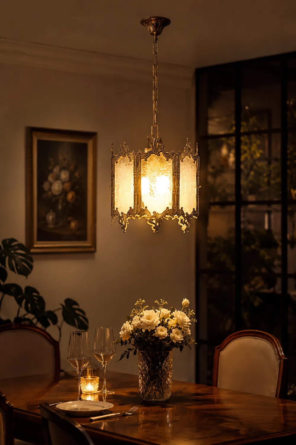Gorgeous Brass Lantern Pendant Lamp - Lumpaz