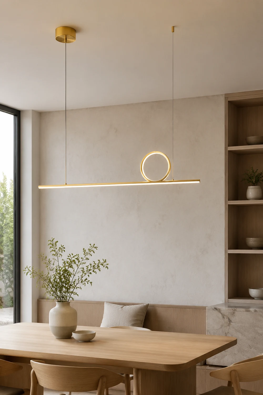 Centre Loop Linear Pendant Lamp - Lumpaz