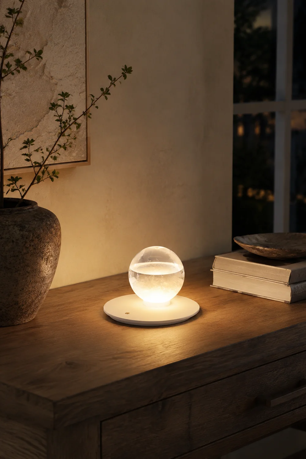 Storm Bottle Built-in Battery Table Lamp - Lumpaz