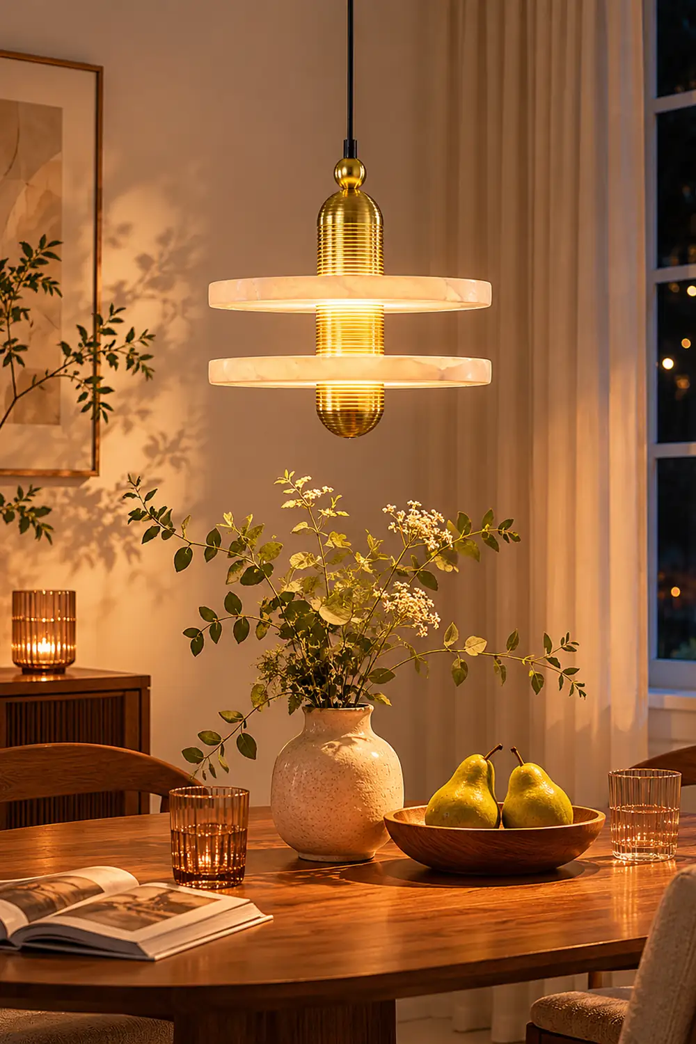 Alabaster Planes Pendant Lamp - Lumpaz