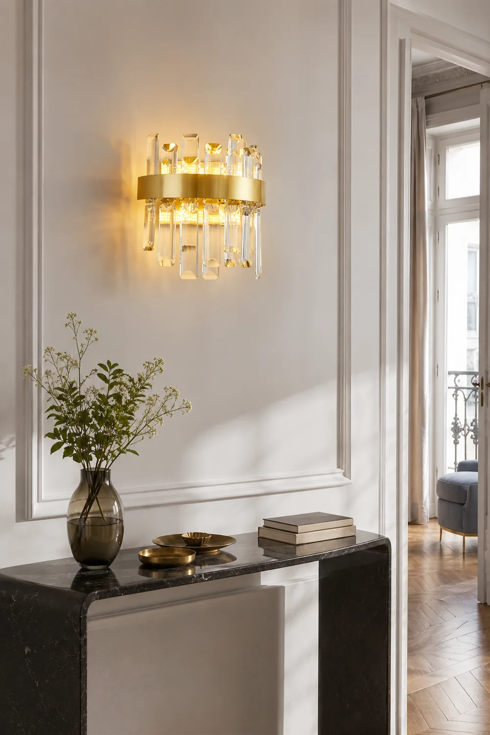 Crystal Statement Wall Lamp - Lumpaz