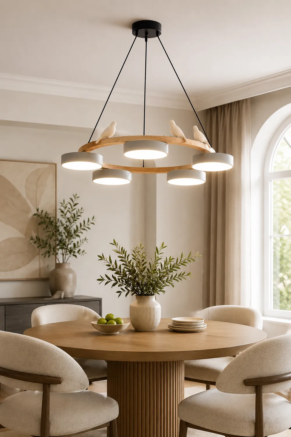 Sienna Bird Round Chandelier - Lumpaz