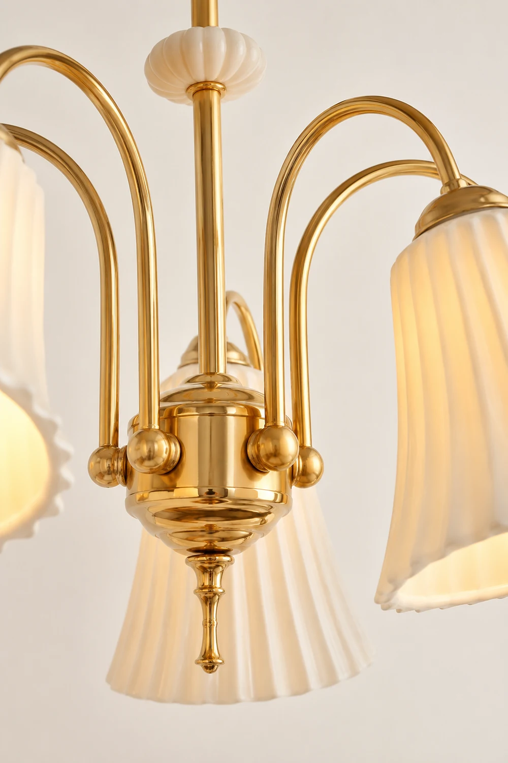 Asea Brass Chandelier - Lumpaz