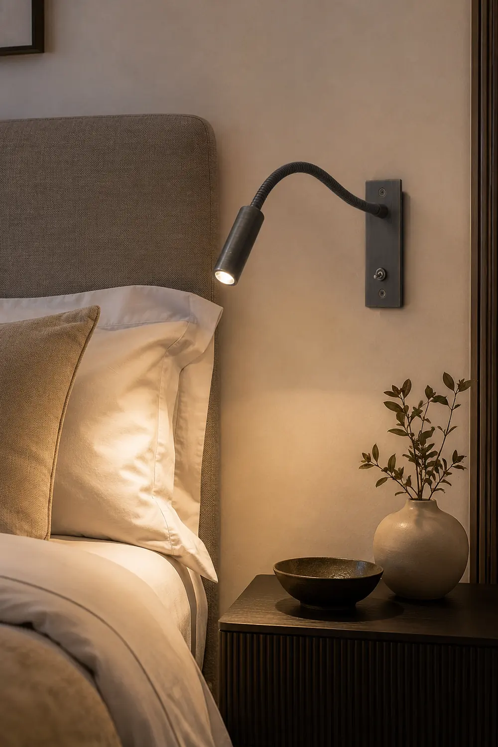 LED Bedroom Art Deco Wall Light - Lumpaz