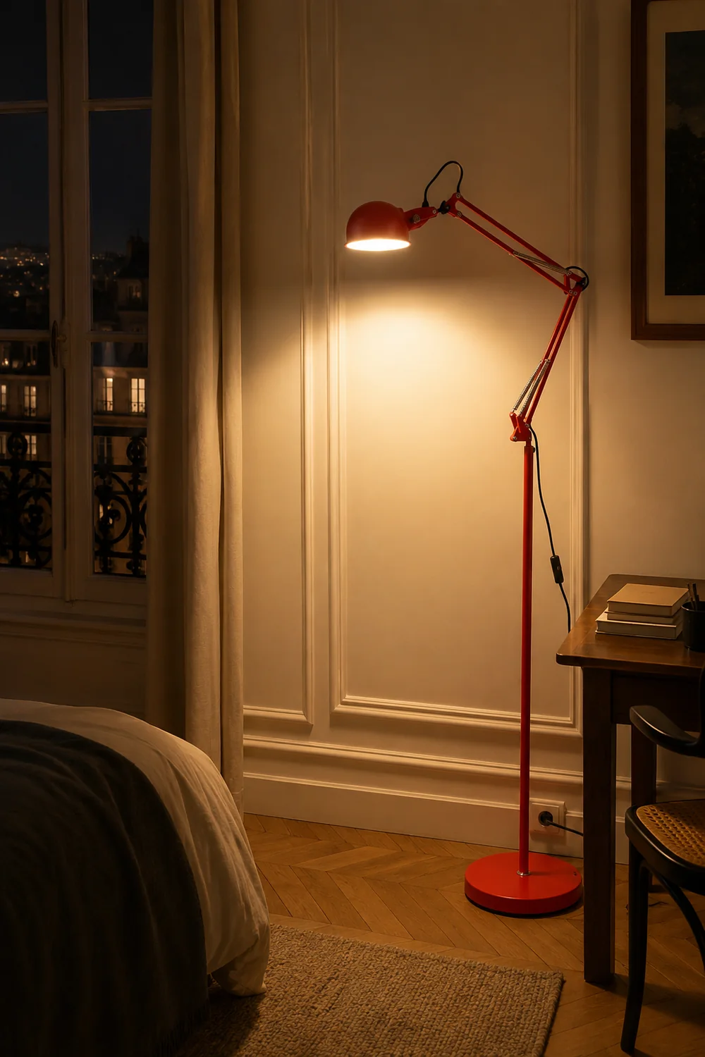 Kaiser Red Floor Lamp - Lumpaz
