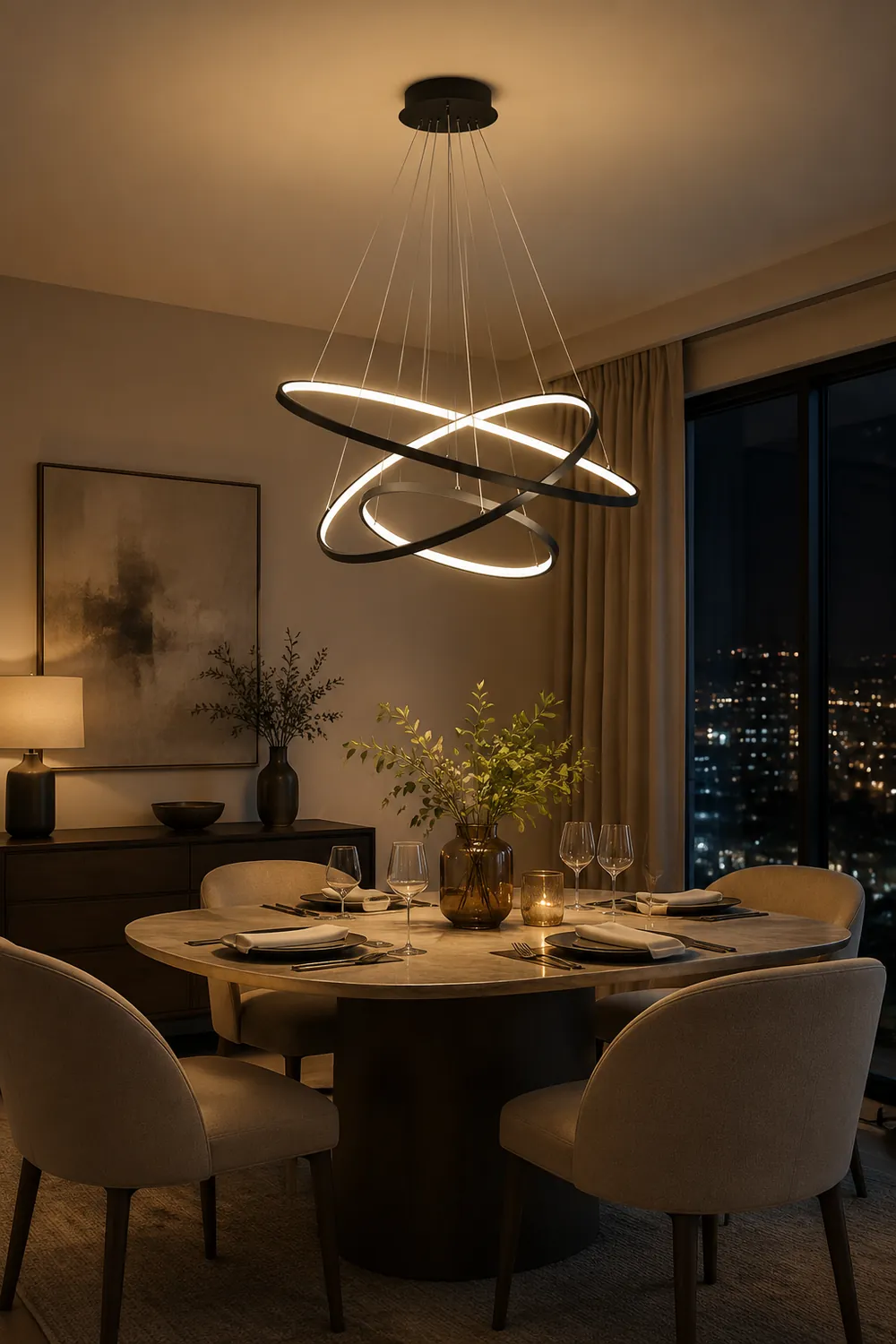 Floating Ring Chandelier - Lumpaz