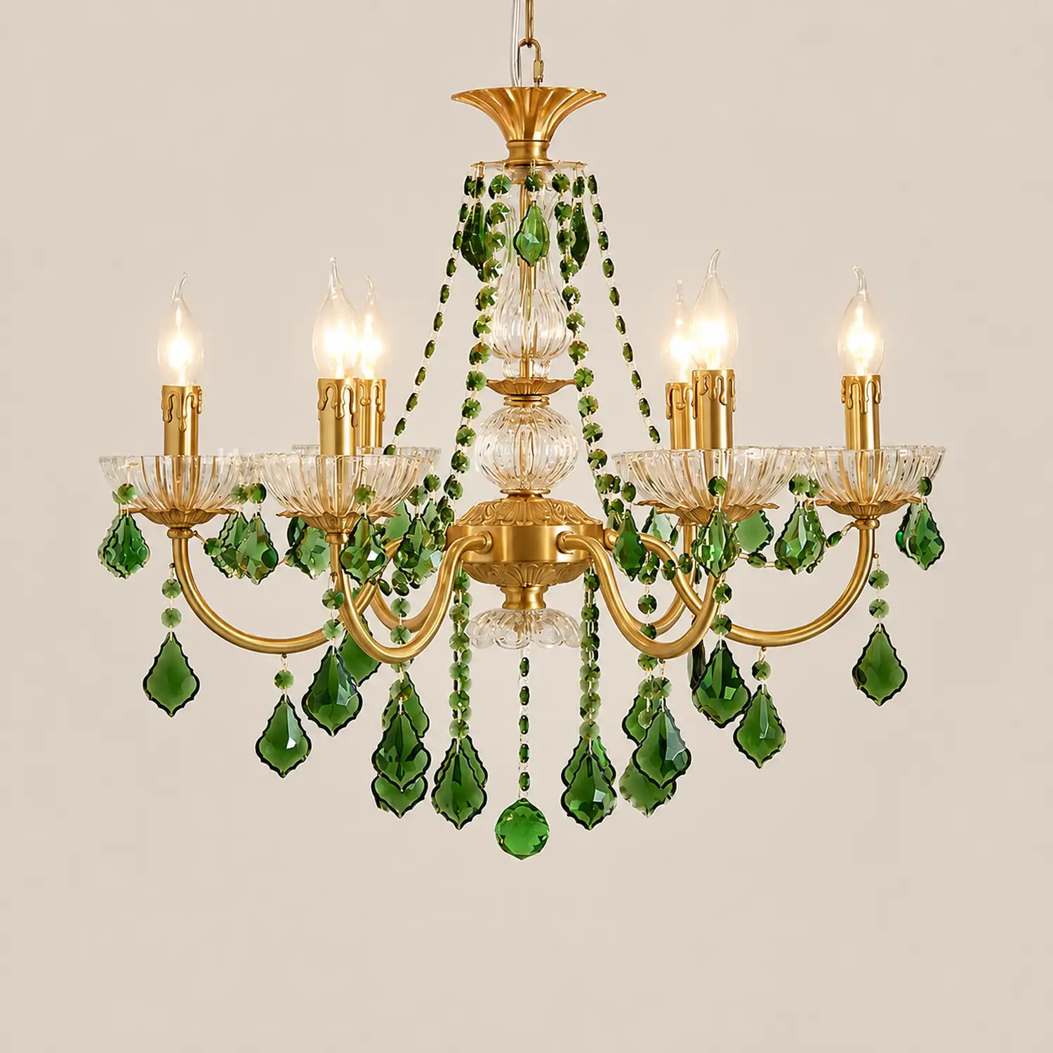 Magdalena Brass Chandelier - Lumpaz