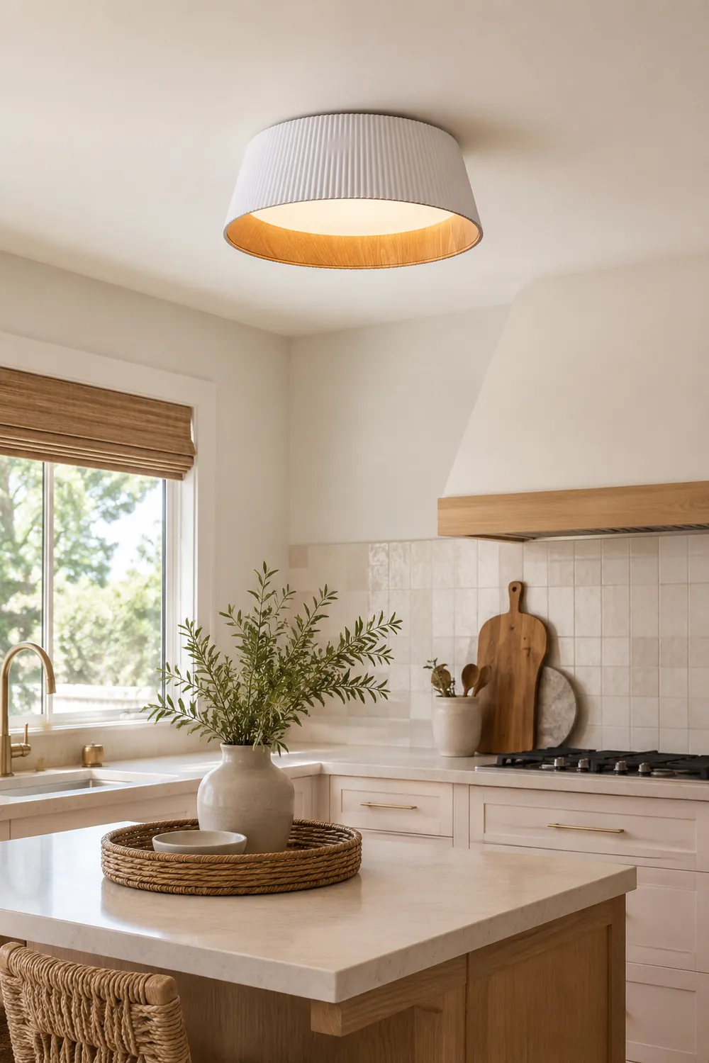 Nordic Resin Conical Ceiling Light - Lumpaz