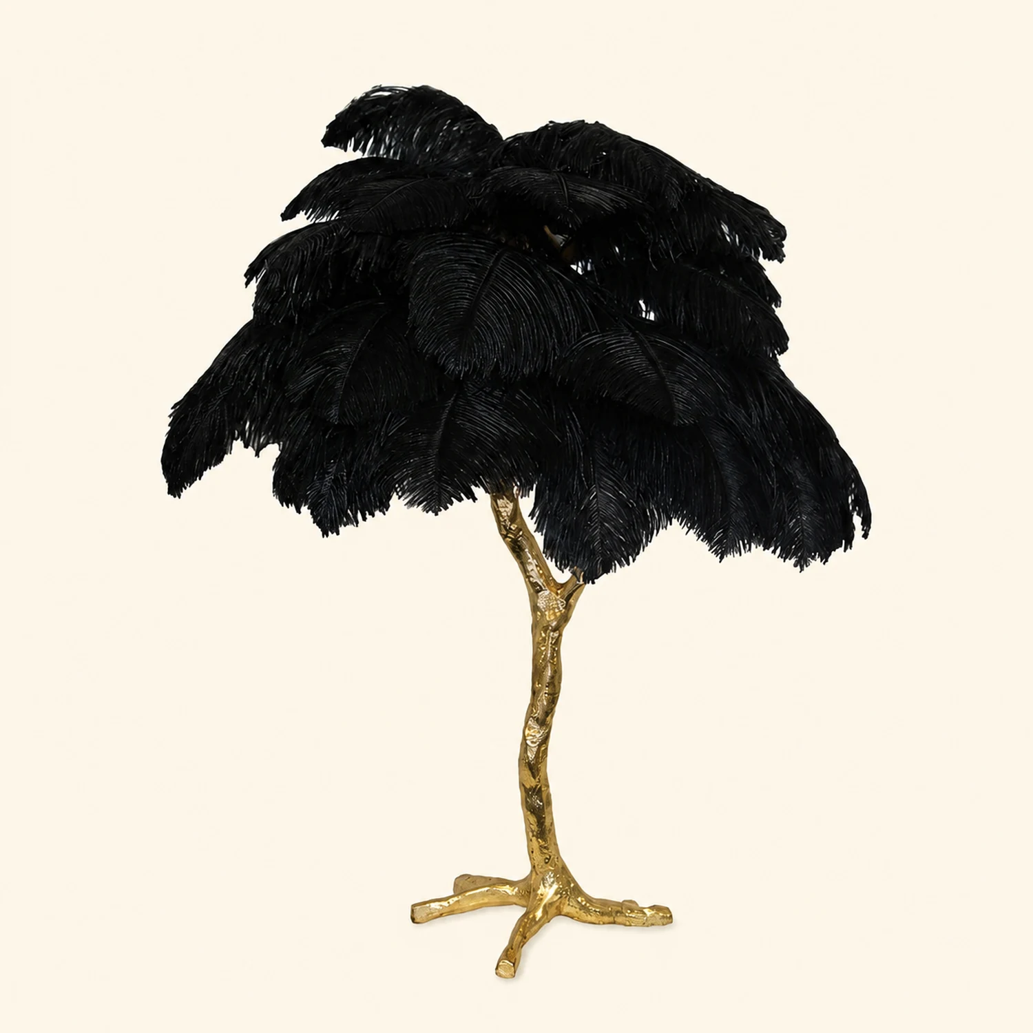 Ostrich Feather Table Lamp - Lumpaz