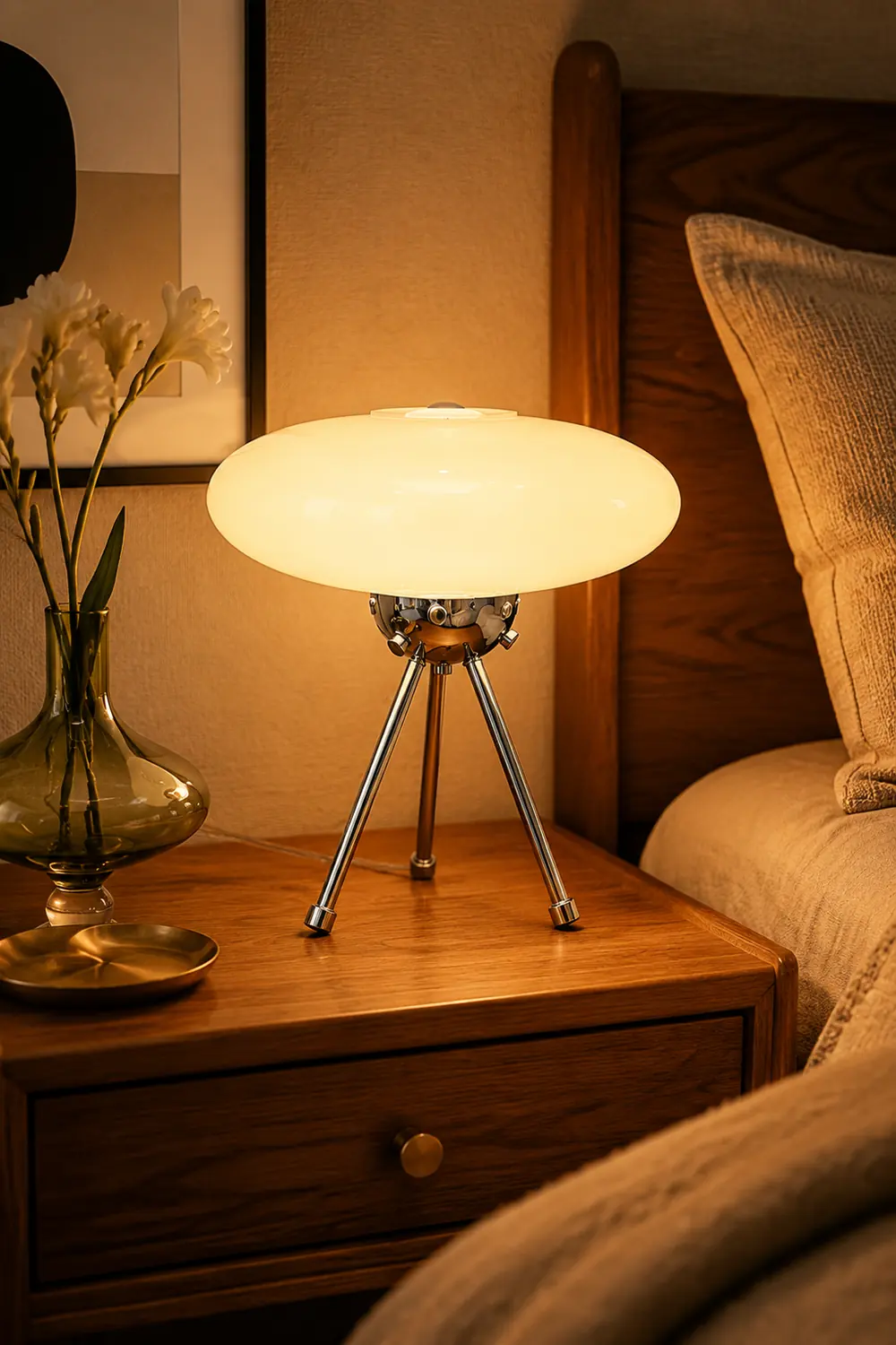 Glass UFO Table Lamp - Lumpaz