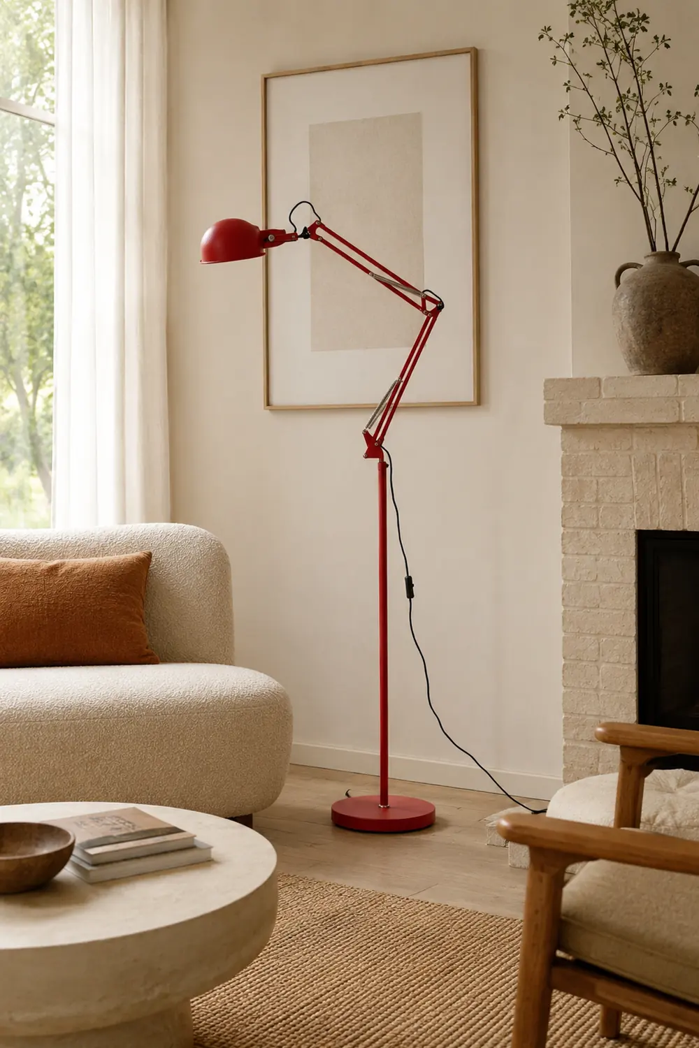 Kaiser Red Floor Lamp - Lumpaz