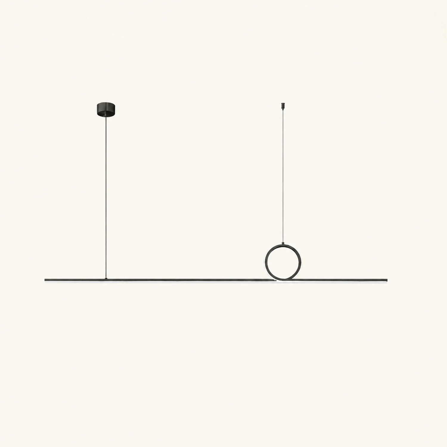 Centre Loop Linear Pendant Lamp - Lumpaz