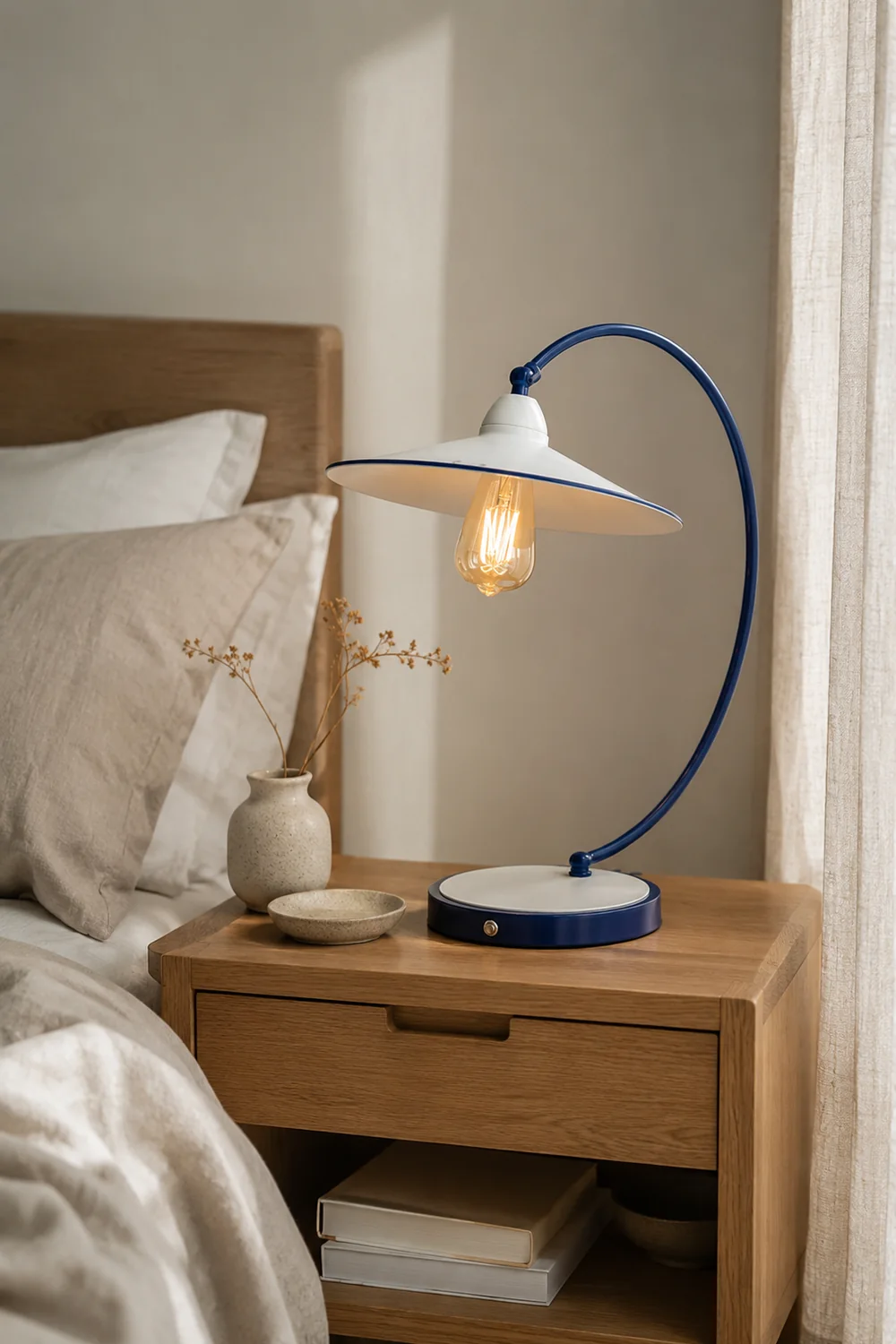 Swan Blue Table Lamp - Lumpaz