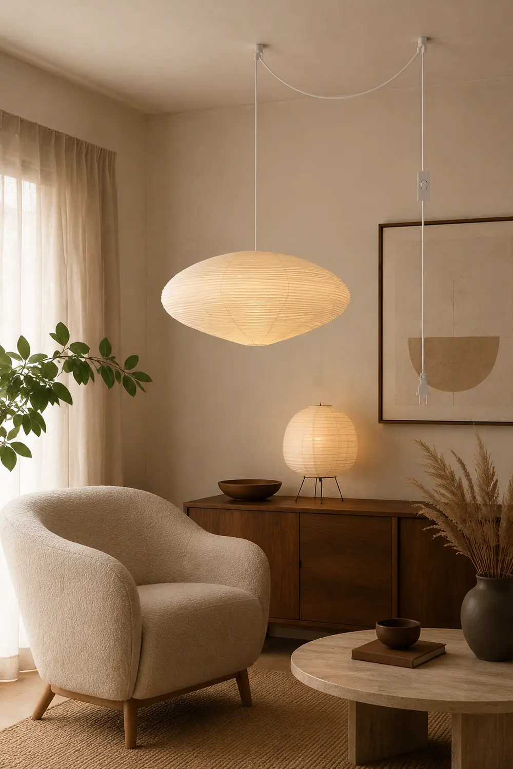 Rice Paper 15A Swag Lights - Lumpaz