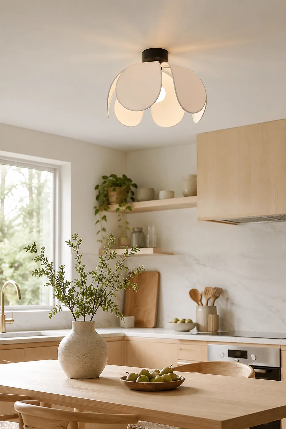Flower Fabric Ceiling Lamp - Lumpaz