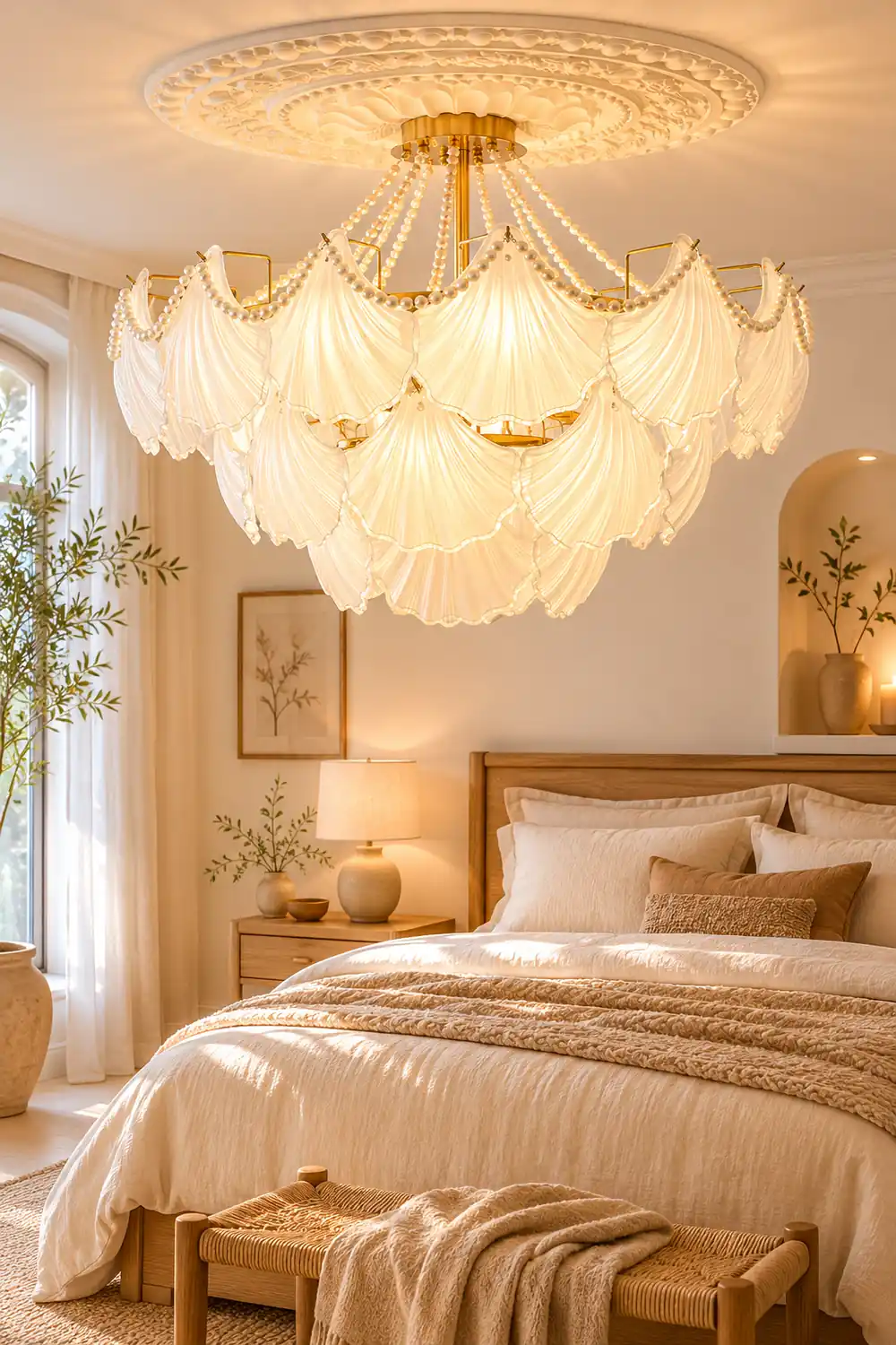 Scallop Shell Chandelier - Lumpaz