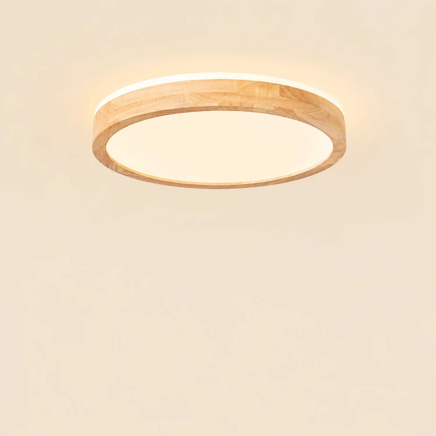 Natural Wood LED Round Ceiling Light - Lumpaz