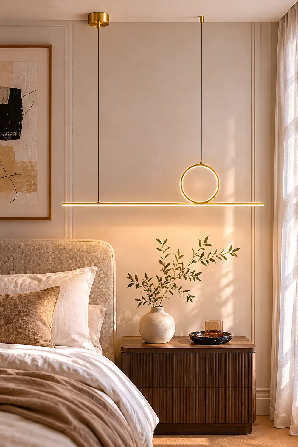 Centre Loop Linear Pendant Lamp - Lumpaz