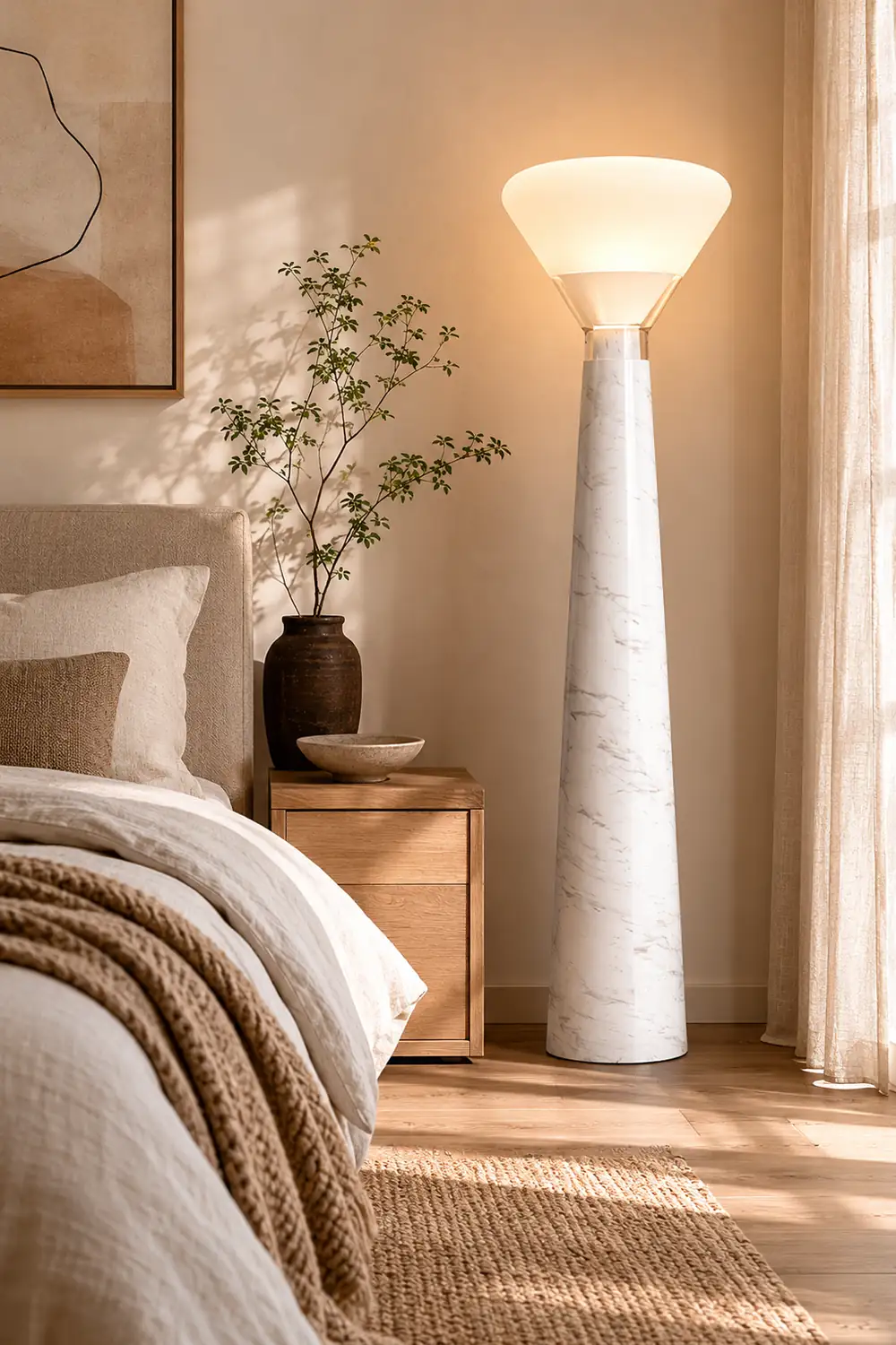 Bella Glass Floor Lamp - Lumpaz