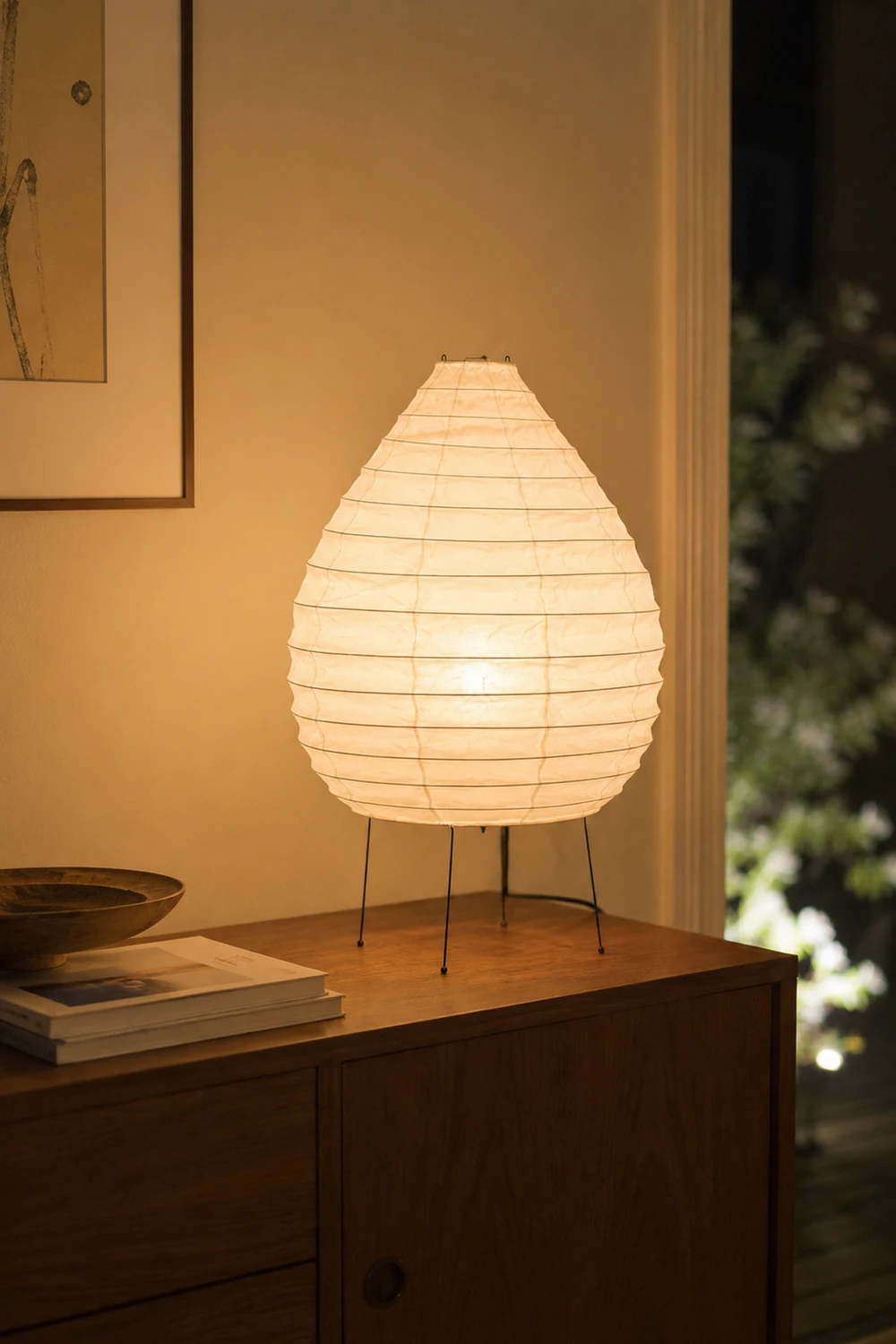 Washi Paper 22N Table Lamp - Lumpaz