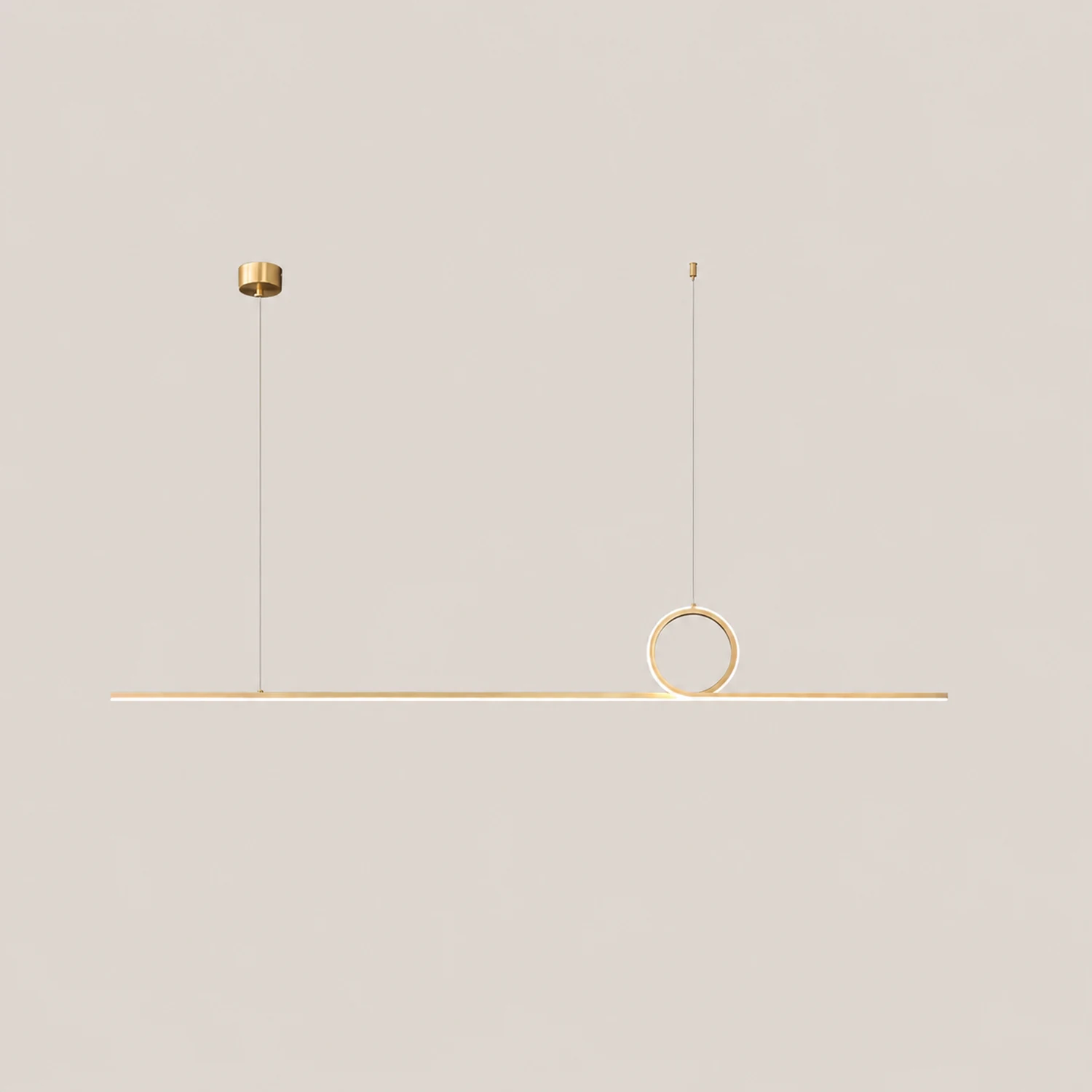 Centre Loop Linear Pendant Lamp - Lumpaz