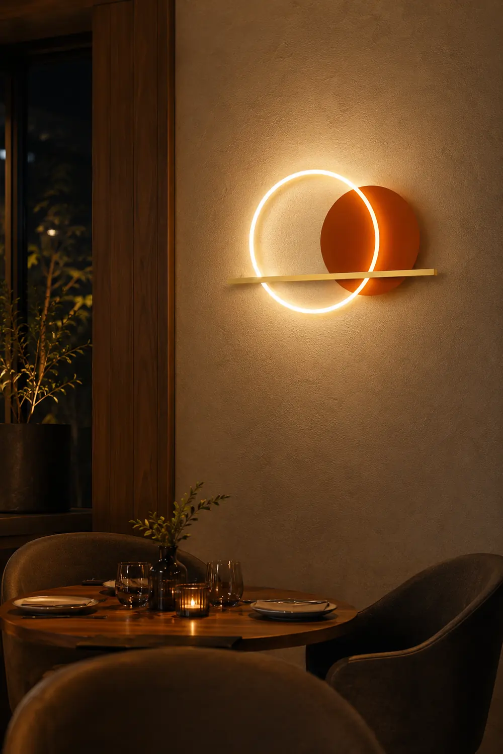 Round Cut Wall Lamp - Lumpaz