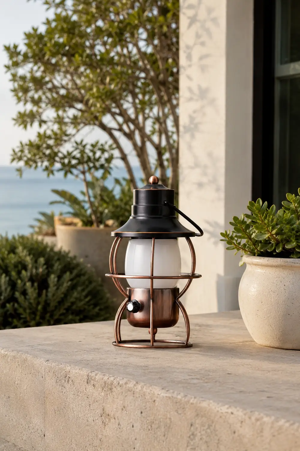 Railroad Lantern Table Lamp - Lumpaz