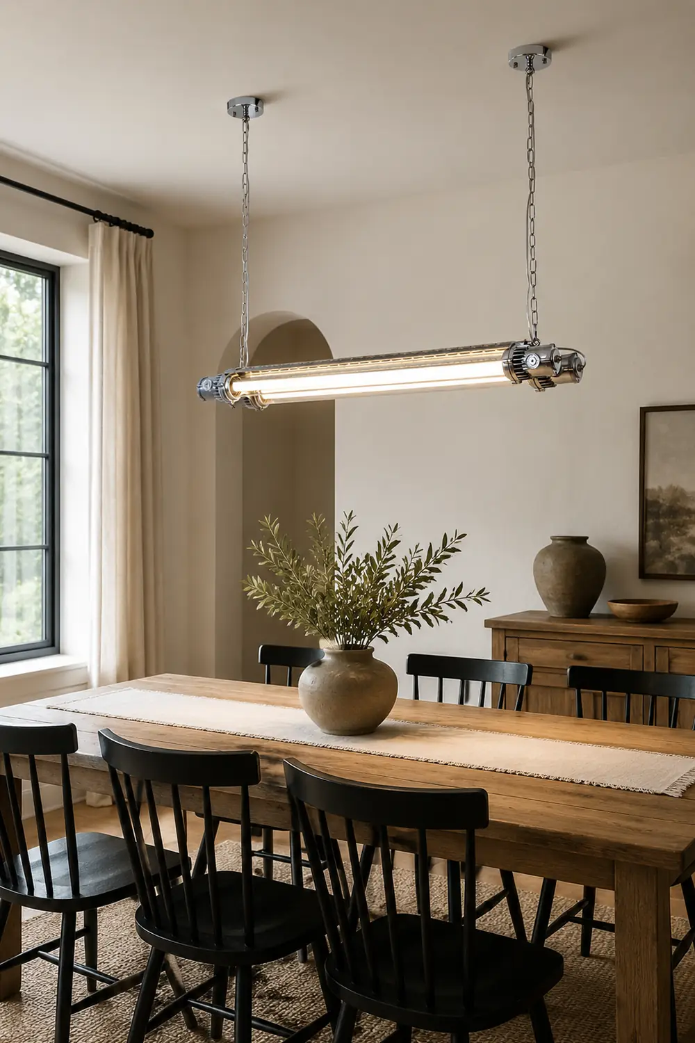 Double Tube Silver Chandelier - Lumpaz