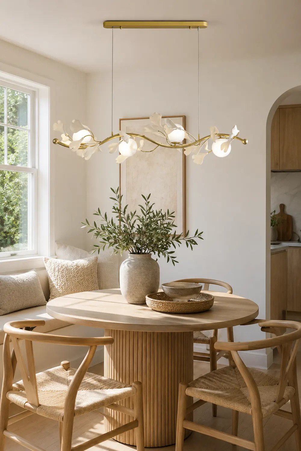Gingko Glass Chandelier - Lumpaz