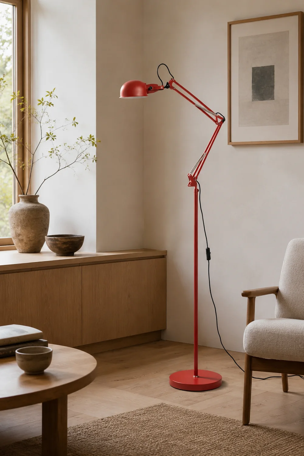Kaiser Red Floor Lamp - Lumpaz