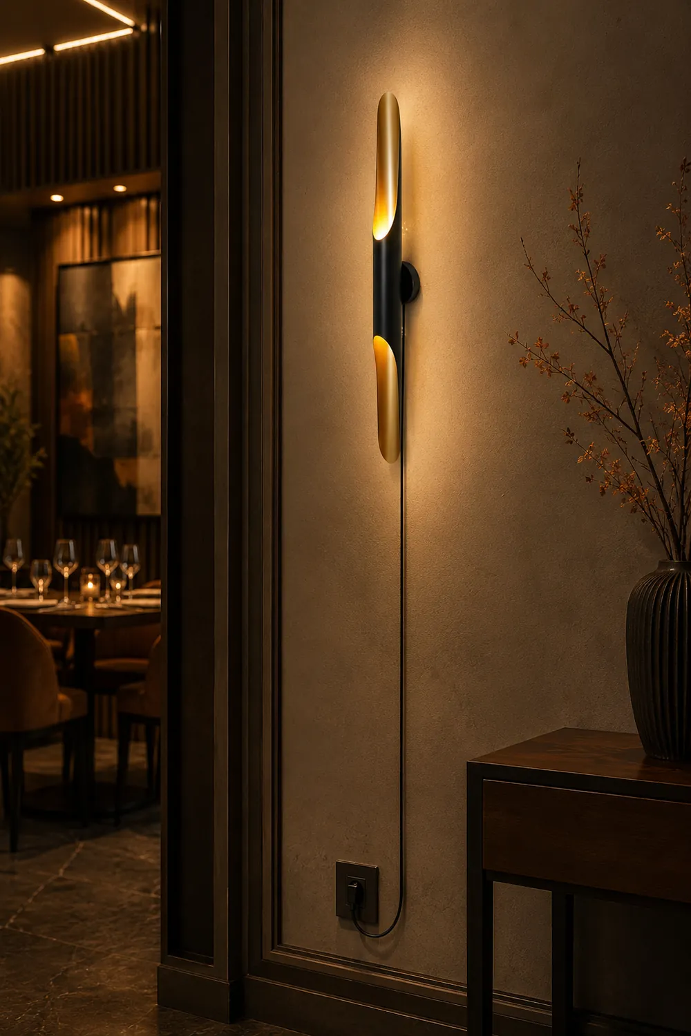 Coltrane Plug In Wall Lamp - Lumpaz