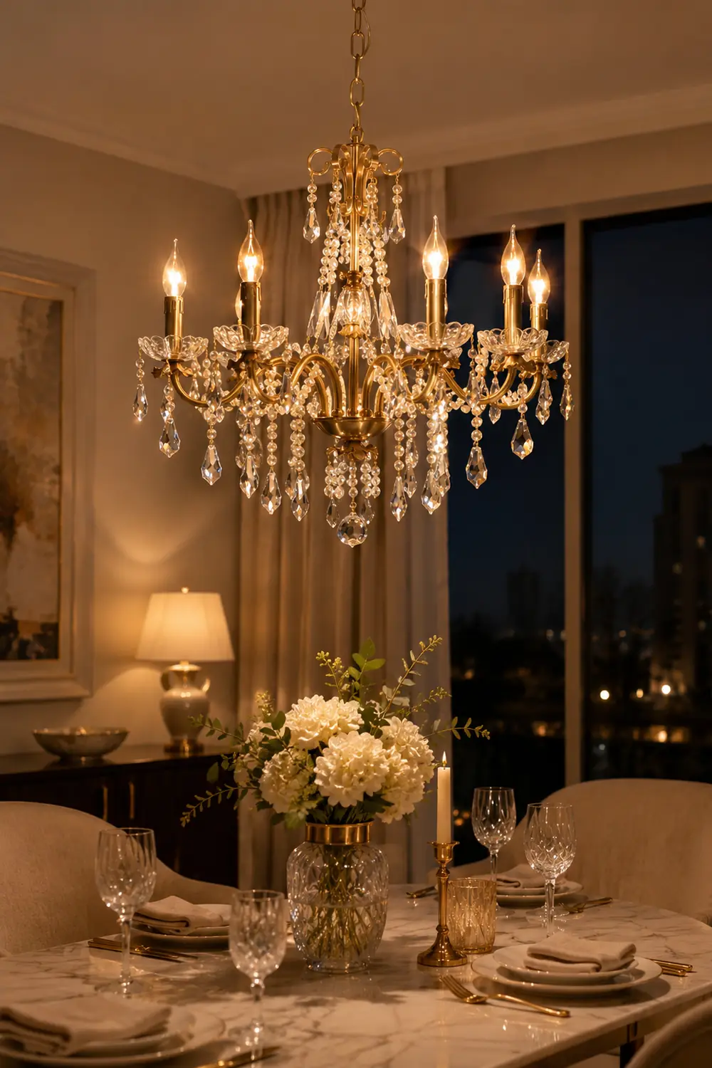 Allegri Crystal Chandelier - Lumpaz