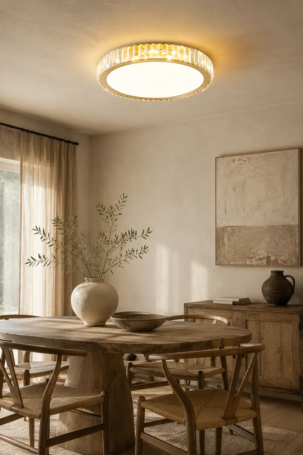 Round Crystal Ceiling Lamp - Lumpaz