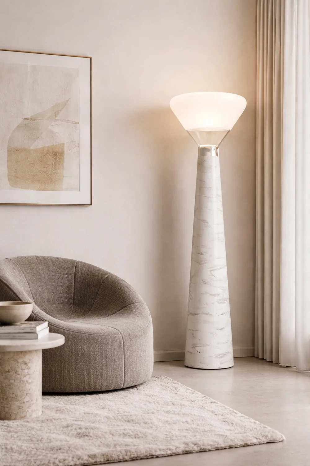 Bella Glass Floor Lamp - Lumpaz