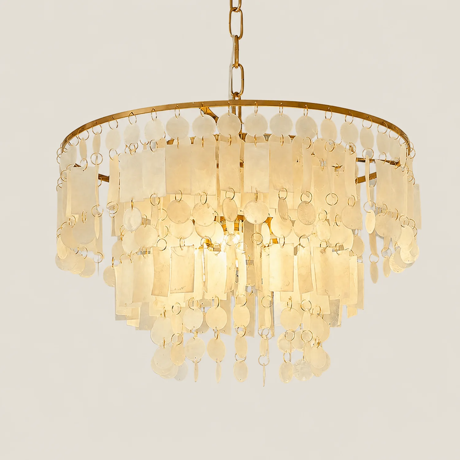 Capiz Shell Chandelier - Lumpaz
