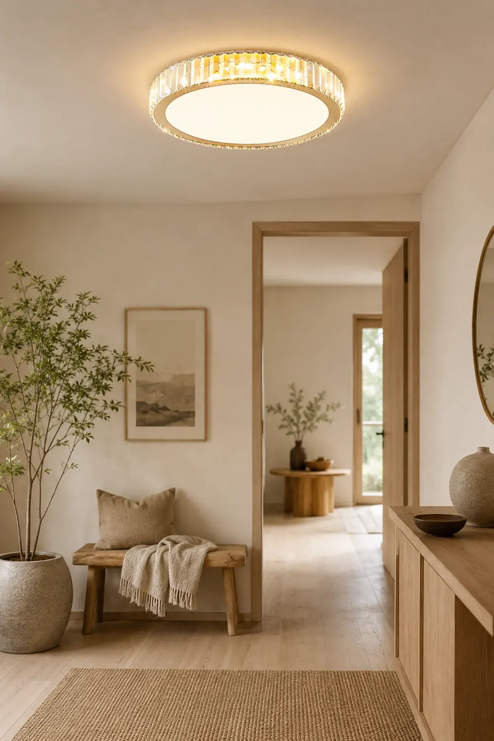 Round Crystal Ceiling Lamp - Lumpaz
