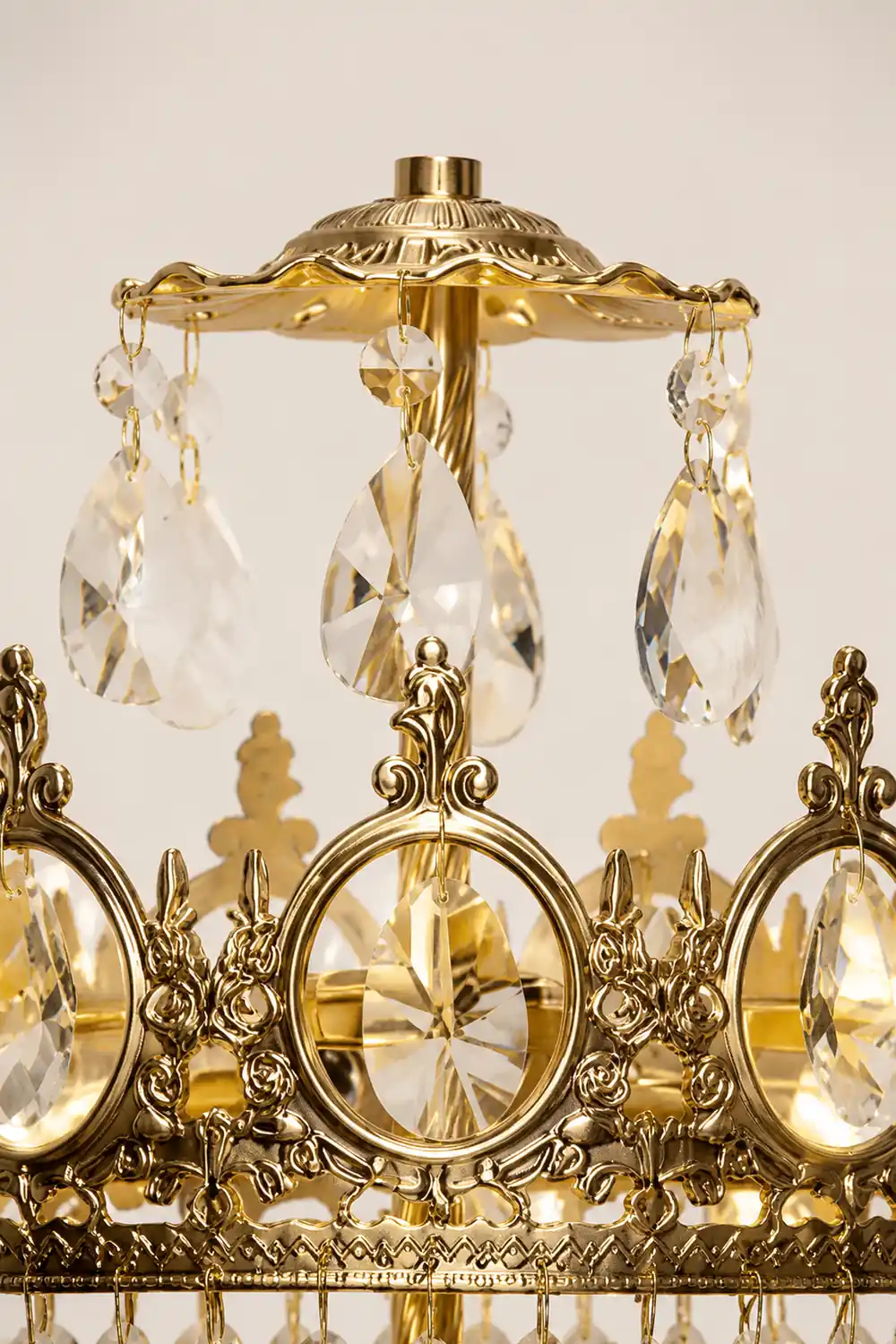 Vintage Crystal Table Lamp - Lumpaz