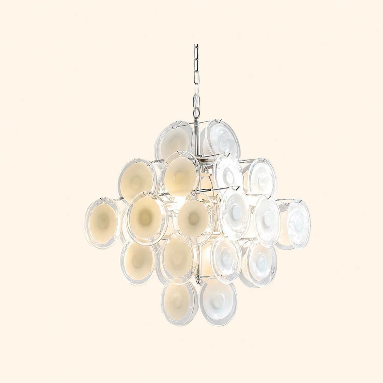 Medallion Glass Chandelier - Lumpaz