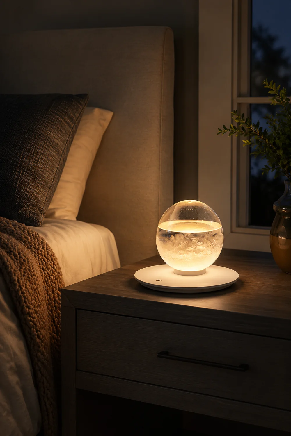 Storm Bottle Built-in Battery Table Lamp - Lumpaz