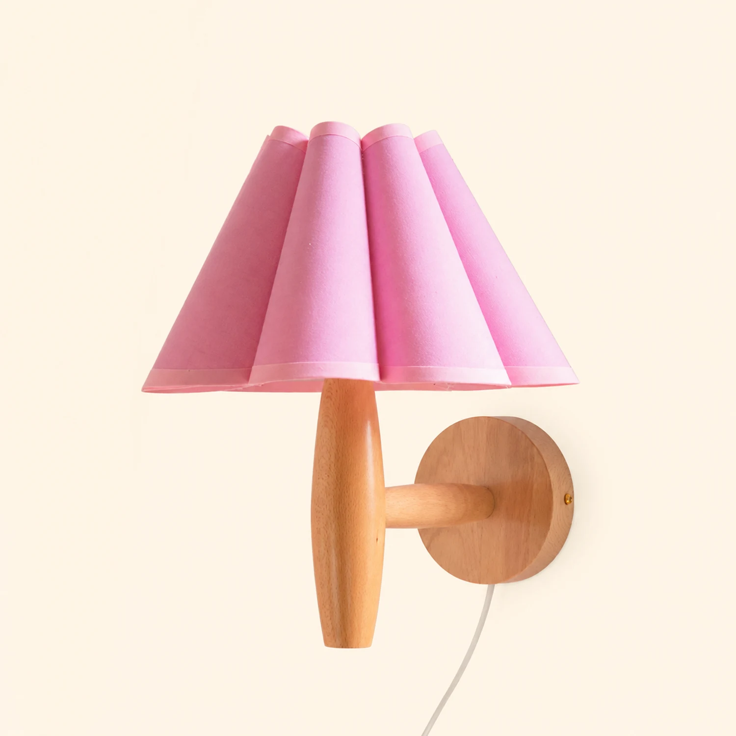 Vintage Fluted Plug In Wall Lamp - Lumpaz